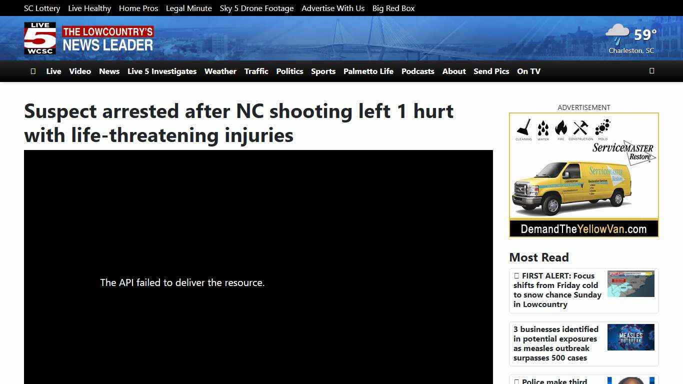 Suspect arrested after NC shooting left 1 hurt with life-threatening injuries